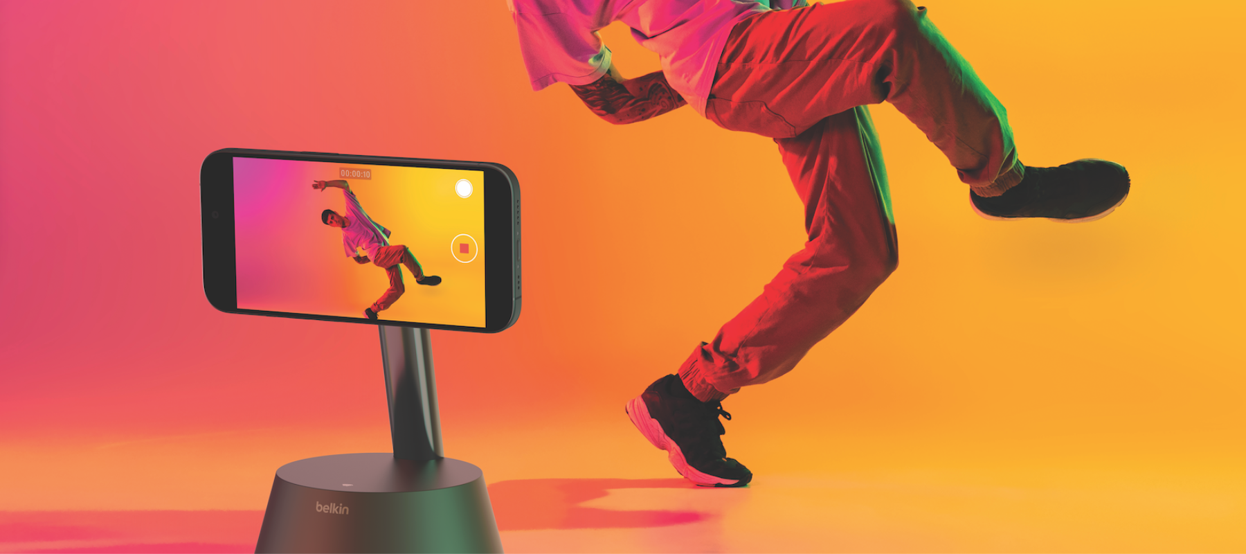 belkin stand pro オートトラッキング スマホジンバル Auto-Tracking Stand Pro with DockKit for iPhone | Belkin US